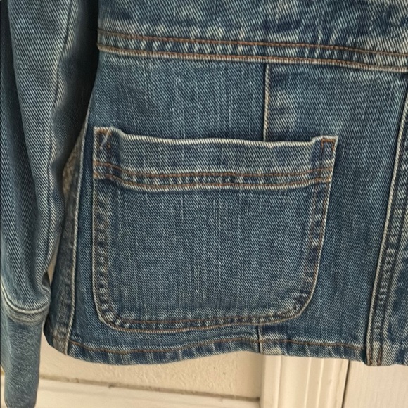 Denim Jacket with Button Front - Picture 4 of 9